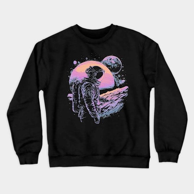 Space Adventure Crewneck Sweatshirt by DragonDream